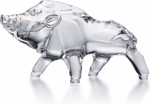 Baccarat Zodiac 2019 Year of the Pig Crystal Figurine in Clear – 1