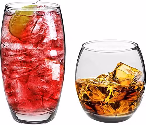 Argon Tableware 12 Piece Transparent Glass Tumbler Set, 405 ml, Dishwasher Safe – 5