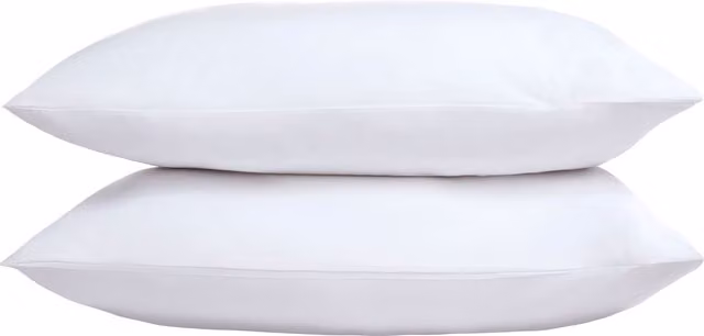 The Linen Consultancy TLC 5 Star Hotel Concept 250TC White Cotton Percale Standard Pillowcase, 4 Pack