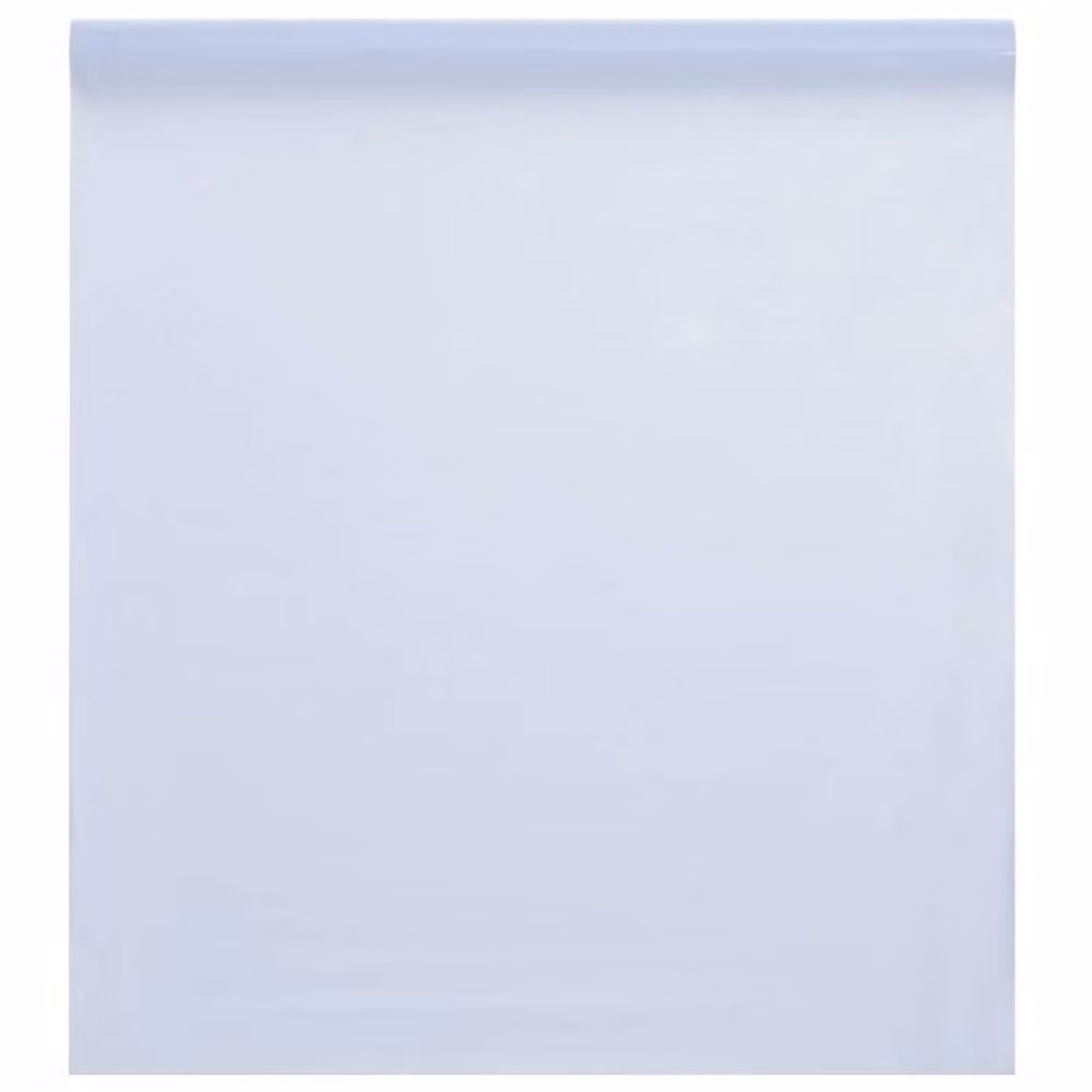 Berkfield Home Static Frosted Transparent White PVC Window Films, 3 Pack, Black