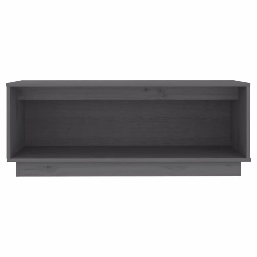 Berkfield Home Grey Rustic Solid Wood Pine TV Cabinet W/D/H: 90 x 35 x 35 cm – 3