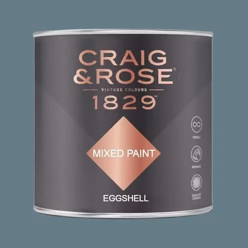 Craig & Rose 1829 Eggshell Paint Stop in Saxe Blue, 750ml