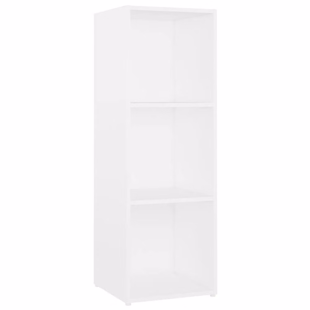 Berkfield Home Set of 2 White TV Cabinets in Engineered Wood, W/D/H: 107 x 35 x 37 cm – 2