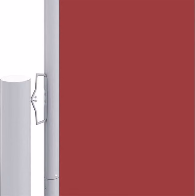 Berkfield Home Red Retractable Side Awning with Motor, W/H: 1000 x 160 cm