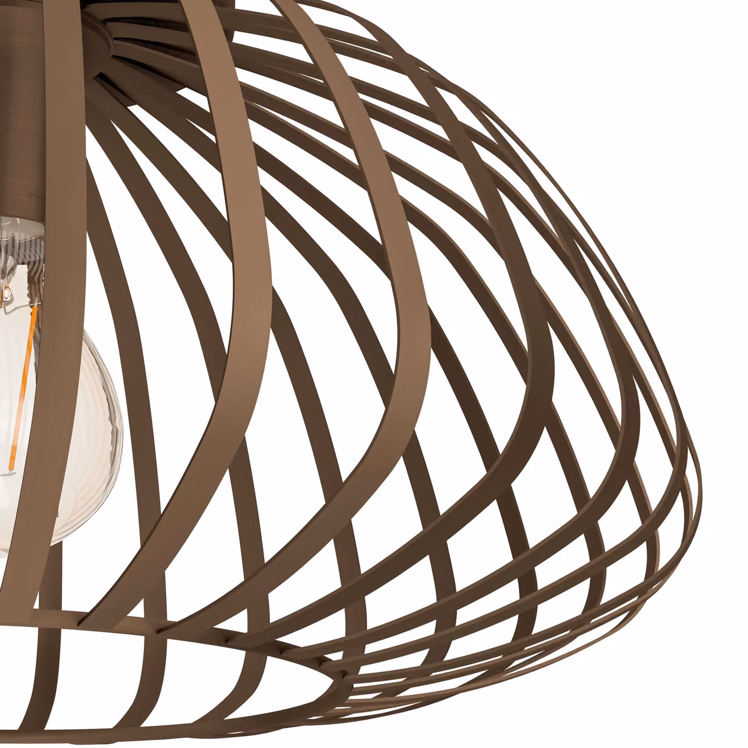 Eglo Espinal Modern Metal Ceiling Light in Brown and Bronze – 2