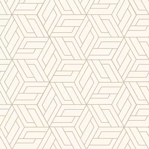 Grandeco Cobra White Geometric Pattern Metallic Blown Vinyl Wallpaper – 1
