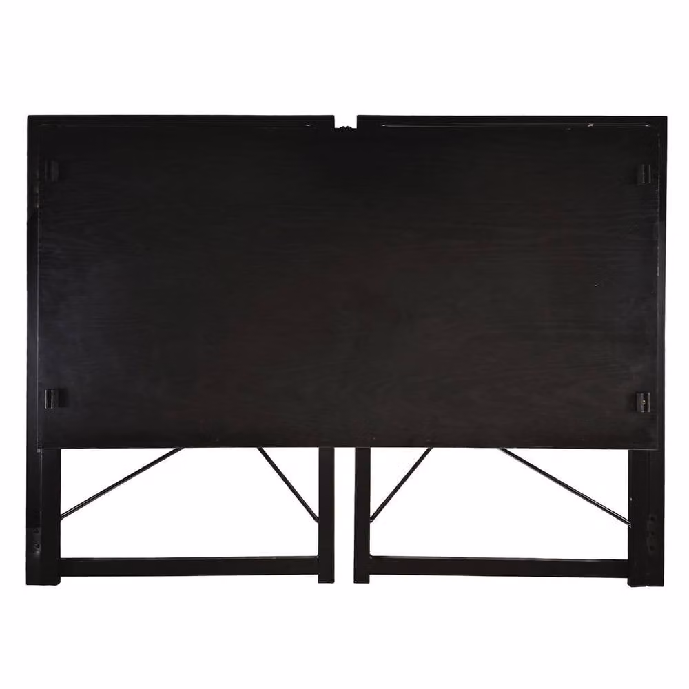 EONLION Black Folding Computer Desk and Wooden Study Coffee Table, Width: 100 cm – 2
