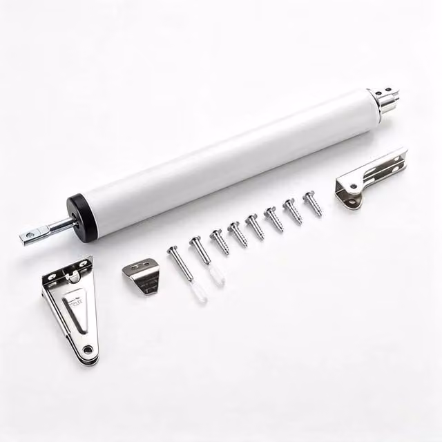 PAWNORA Heavy Duty Aluminium Alloy Door Closers in Silver, 2 Pack – 1