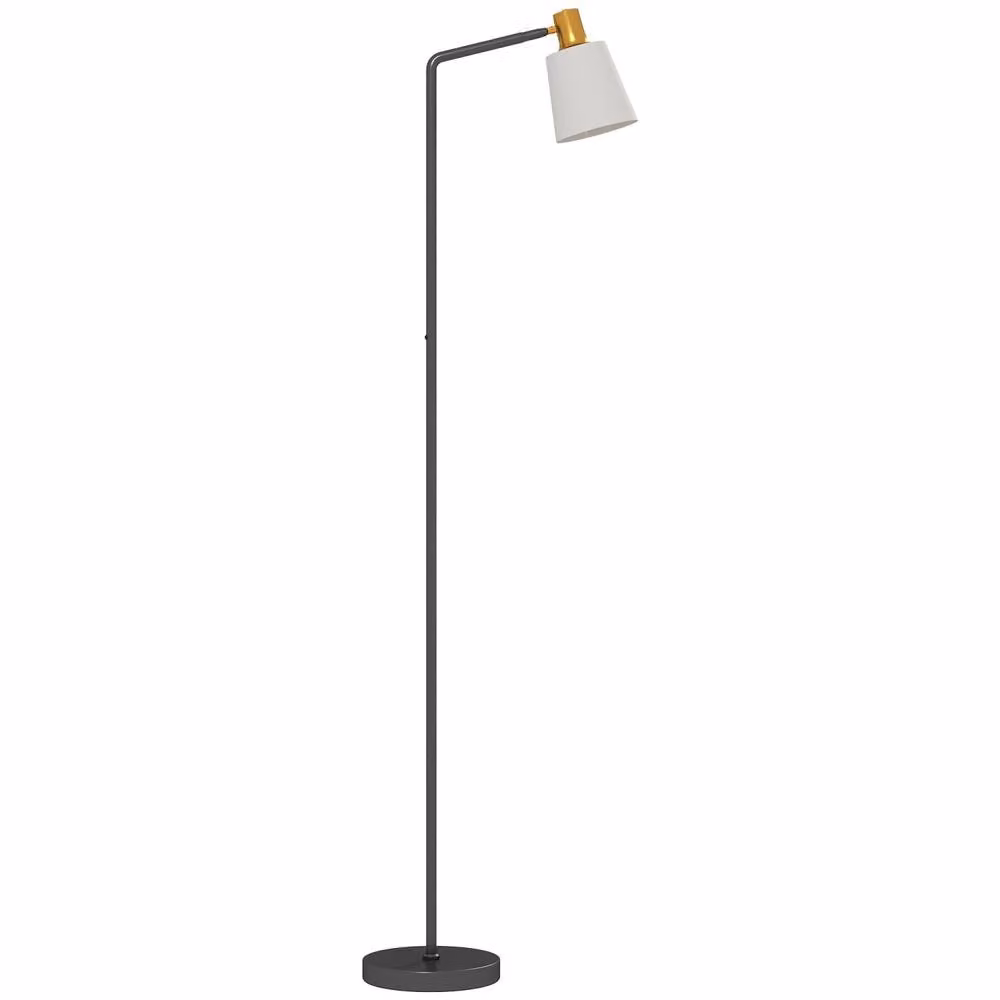 Wyld Haus Copa Adjustable LED Floor Lamp in Black with Rotating Head and Multicolour Light – 2