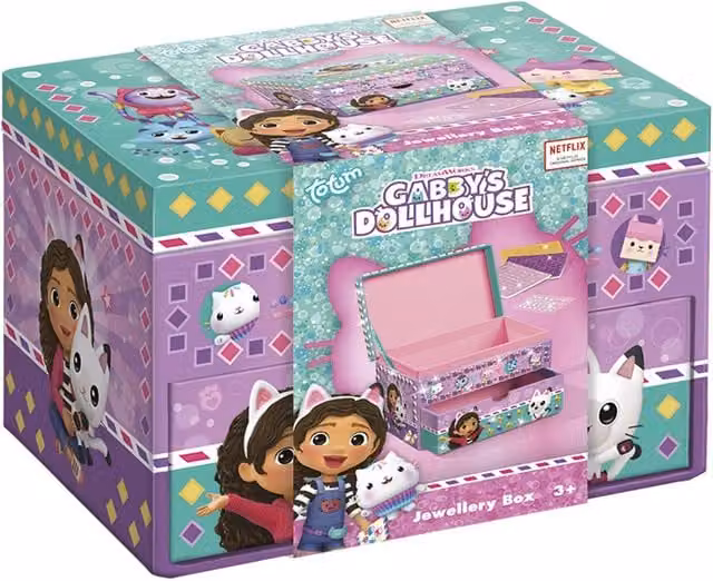 Totum Gabby's Dollhouse Jewellery Box, Pink