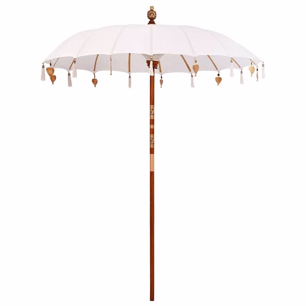 Berkfield Home Cream Cotton and Wood Plain Product – 2
