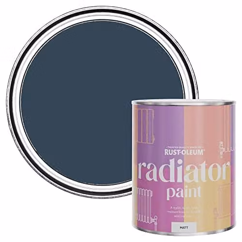 Rust-Oleum Matt Evening Blue Radiator Paint, 0.75 l