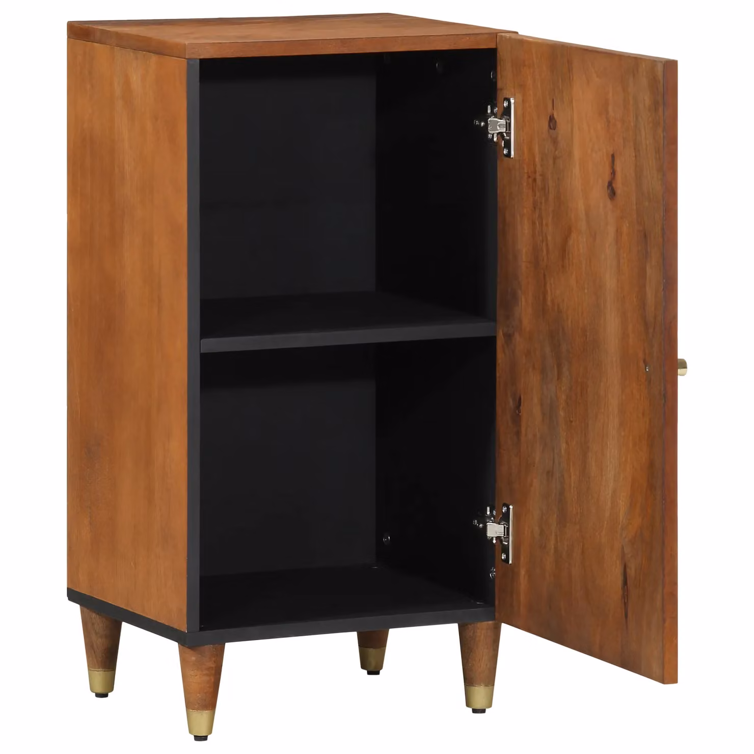 Berkfield Home Mango Wood Sideboard in Brown and Gold, W/D/H: 40 x 33 x 75 cm – 2