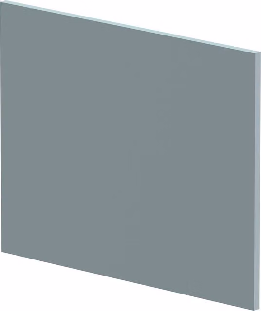 Balterley Edge Power L Shape Square End Bath Panel in Matt Coastal Grey, 1700mm – 1