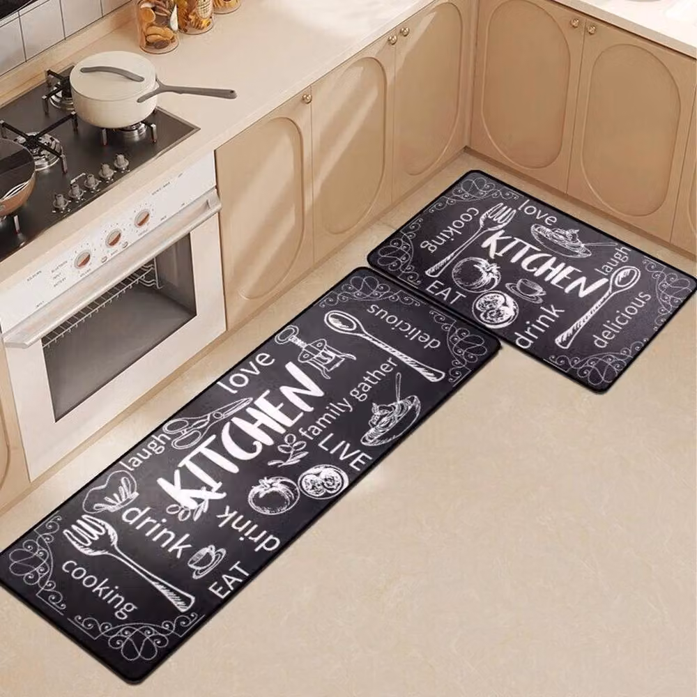 SPETLEK Skull Non Slip Kitchen Mat, Black, W: 40 cm, L: 120 cm – 4