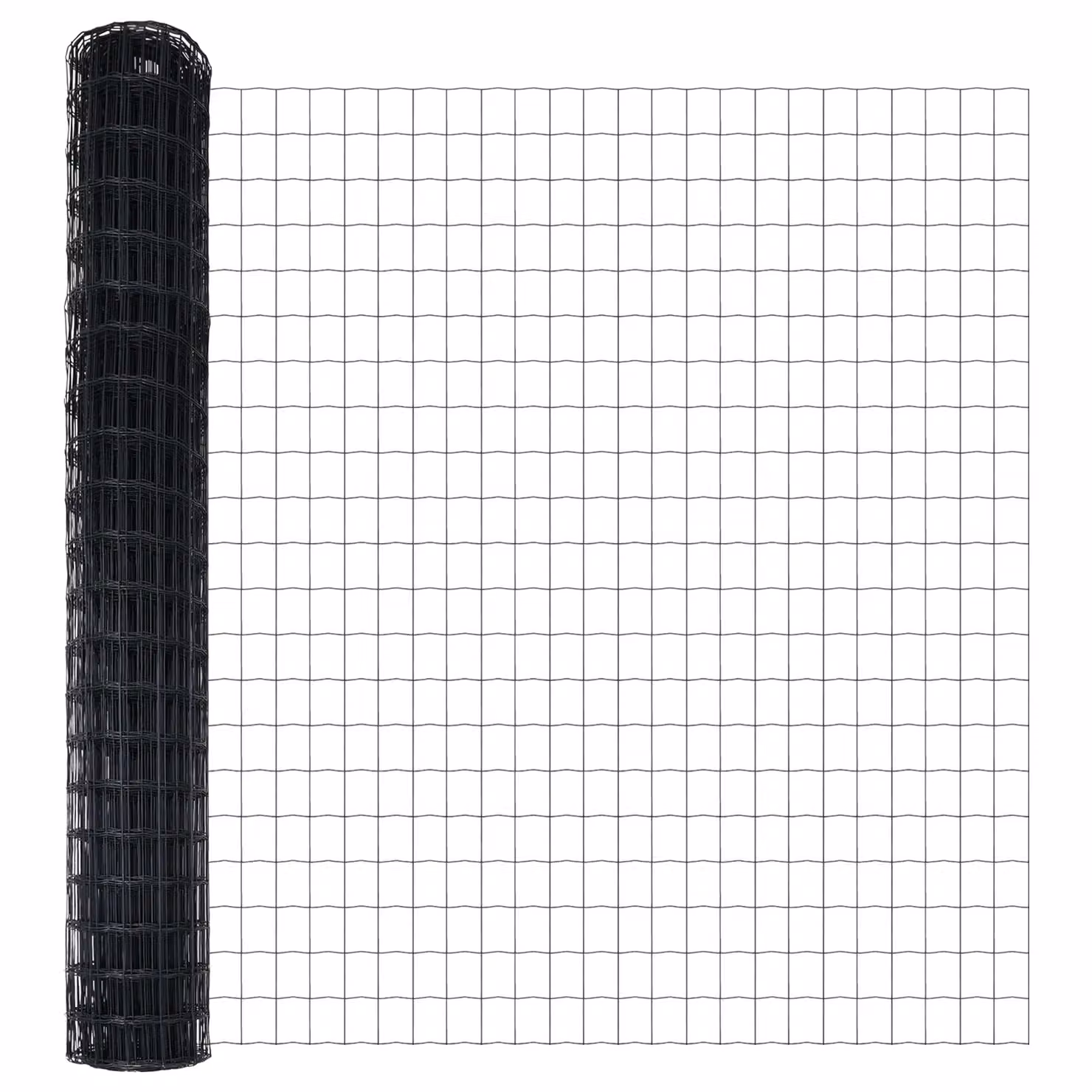 Berkfield Home Euro Fence Grey PVC-Coated Steel Fencing, W: 16 m, H: 1 m – 3