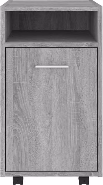 Berkfield Home Grey Sonoma Side Cabinet with Castors, W/D/H: 33 x 38 x 60 cm – 1