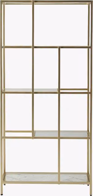 Perch & Parrow Marshall Display Unit in Gold with Glass Doors
