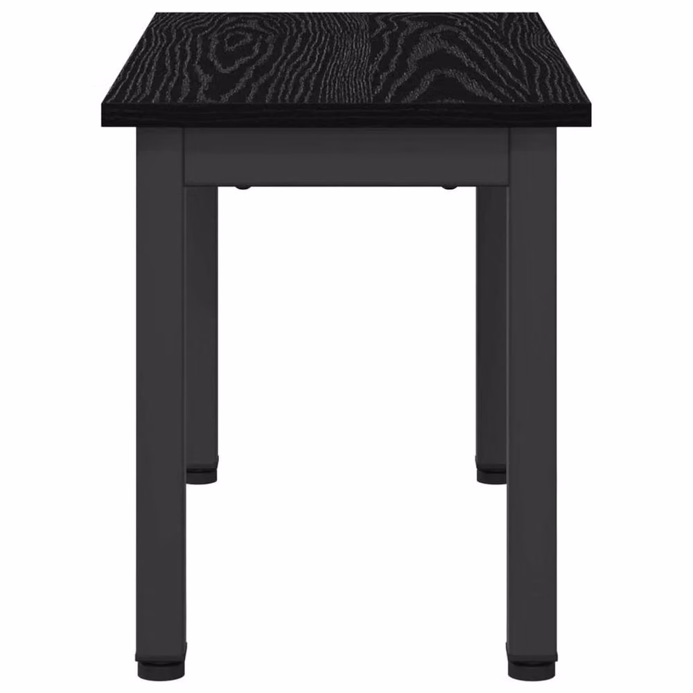 FORGEVIO Modern Rectangular Coffee Table in Black Oak, W: 60 cm, D: 30 cm, H: 36 cm – 3
