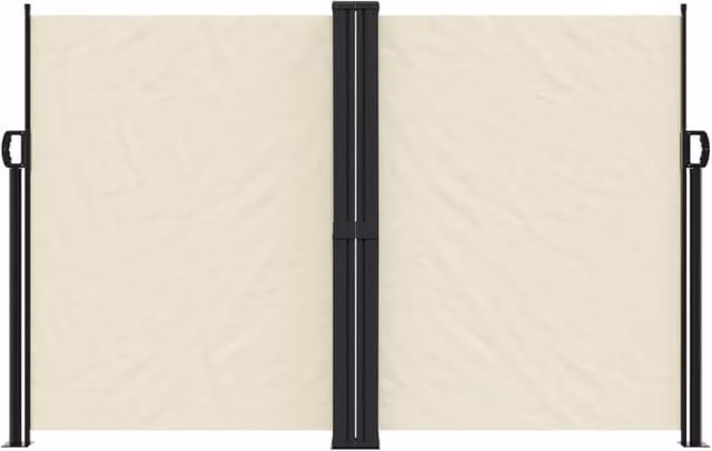Berkfield Home Retractable Side Awning in Beige, W/H: 600 x 160 cm
