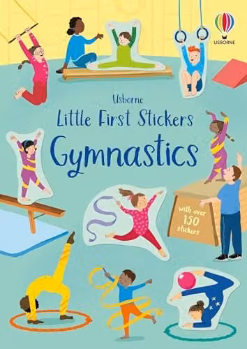 Usborne Little First Stickers Gymnastics Multicolour Paper Sticker Book for Children