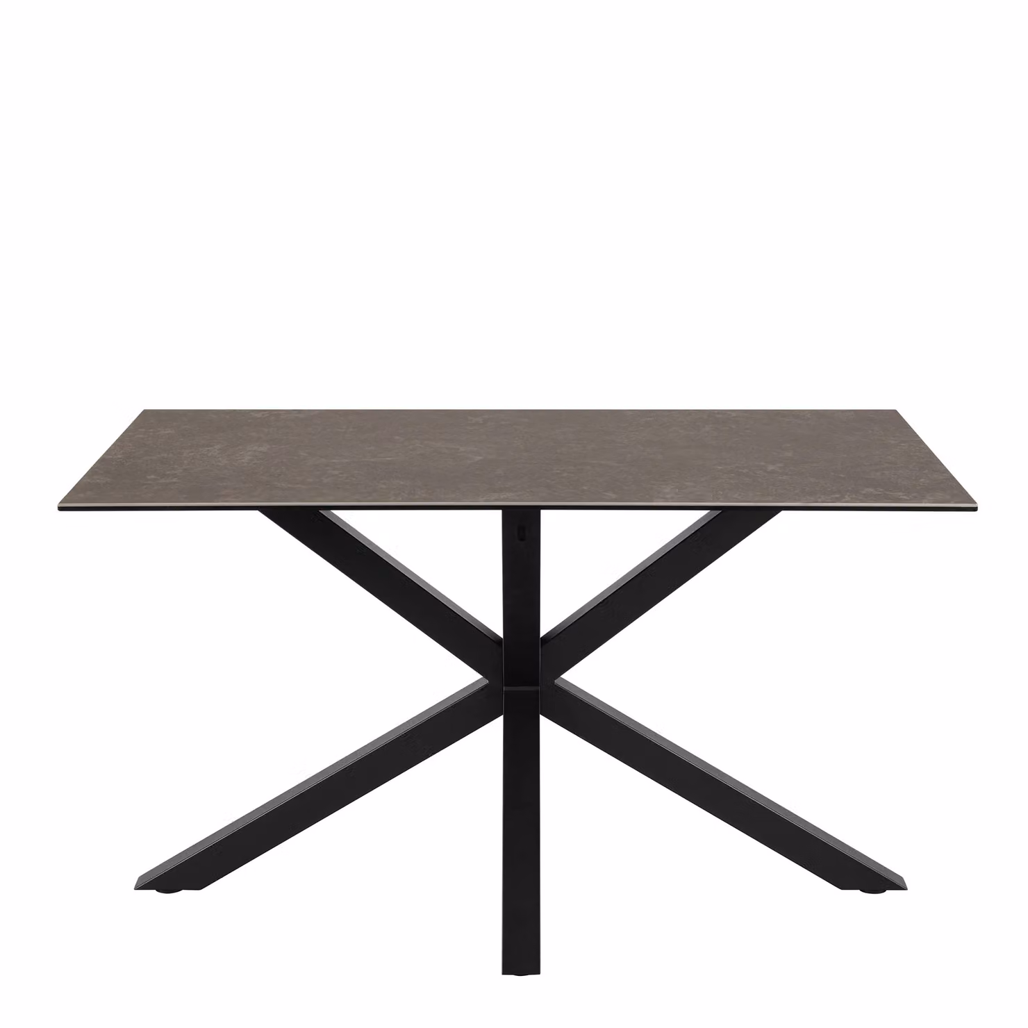 Furniture To Go Heaven Rectangular Ceramic Dining Table with Matt Stone Top in Black, White, Brown or Grey, 135 cm – 2
