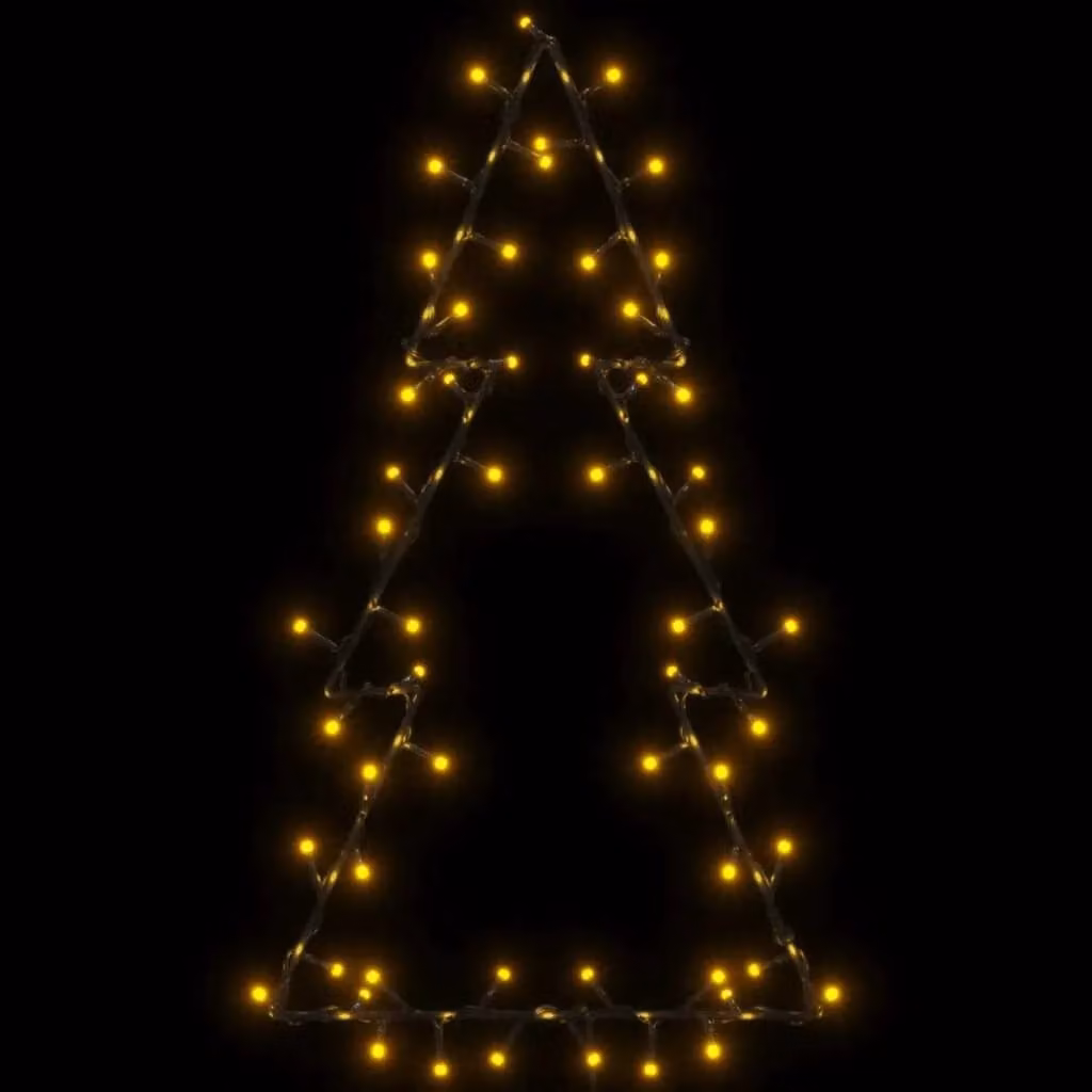 Berkfield Home Christmas Tree Silhouette LED Lights, 80 LEDs, Warm White, Black – 3