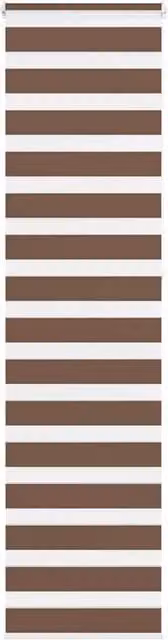 Berkfield Home Brown Zebra Blind with Polyester Fabric, W: 60 cm, H: 230 cm