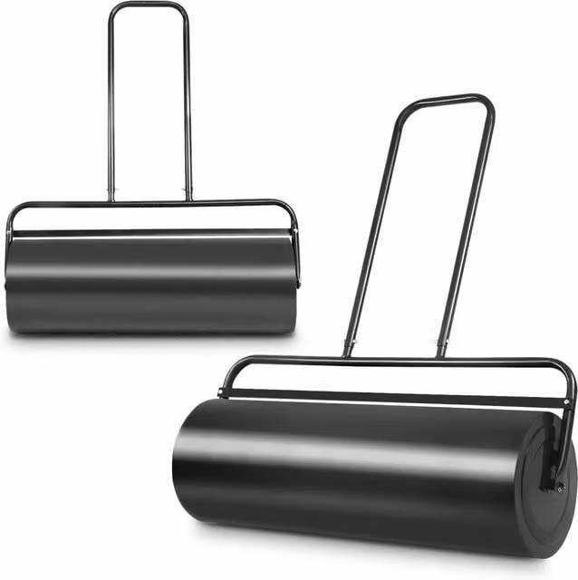 COSTWAY 48L Manual Garden Grass Roller in Black