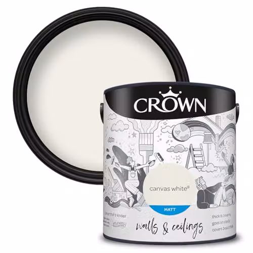 Crown Core Emulsion Matt Canvas White Water Based Dispersion 2.5 l – 1