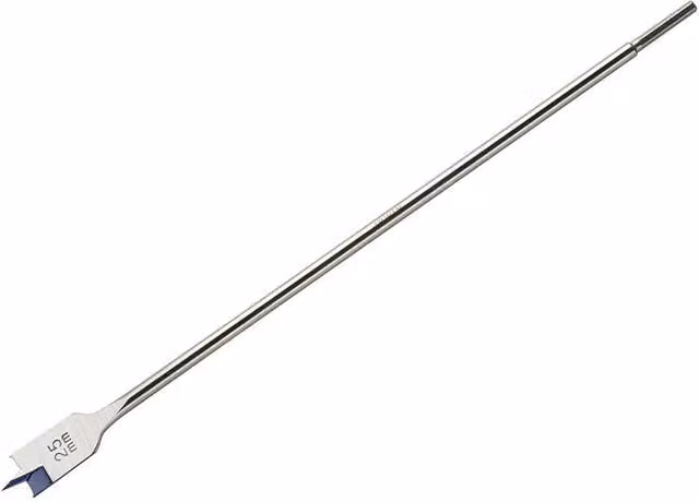 IRWIN Blue Groove 4x Long Flat Wood Drill Bit in Blue, Multicolour and Silver