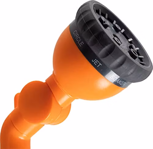 St Helens Home & Garden Manual Garden Hose Spray Gun Head, Orange, 1/2 inch – 5