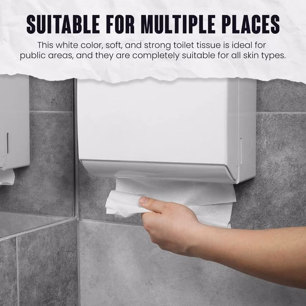 SPETLEK 2-Ply White Hand Towel Tissue – 3