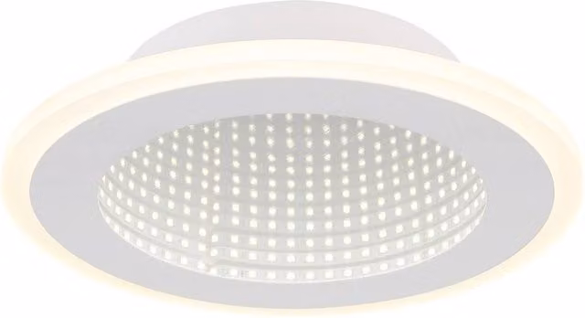 Netlighting Lamela Round Semi Flush Ceiling Light, White Matt, LED 4000K, W/D/H: 40 x 40 x 12 cm – 1