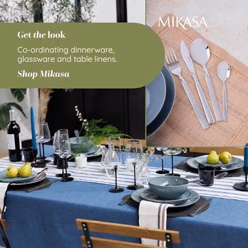 Mikasa Beaumont 16 Piece Polished Silver Stainless Steel Cutlery Set – 4