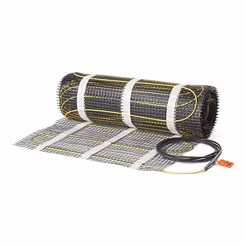 Heatcom 160w/m2 Black Electric Underfloor Heating Mat, 1.0m2