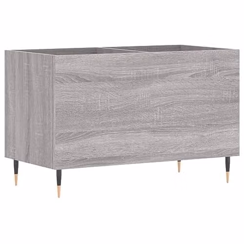 vidaXL Record Cabinet in Grey Sonoma, W: 74.5 cm, D: 38 cm, H: 48 cm, Engineered Wood