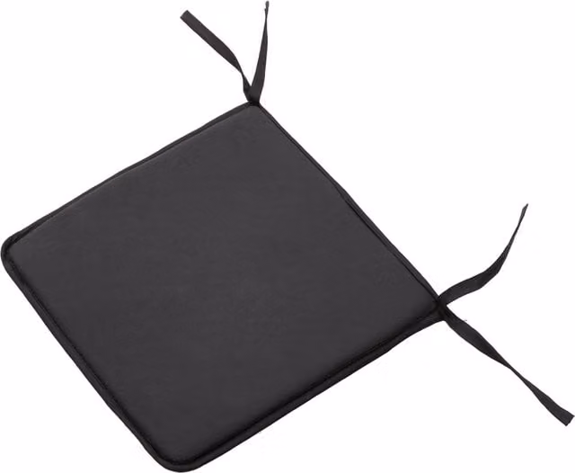 Lifeideas 4 Piece Weatherproof Outdoor Square Seat Cushion Set in Black