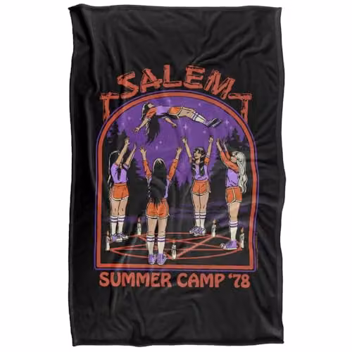 Steven Rhodes Salem Summer Camp Silky Touch Super Soft Fleece Throw Blanket, Multicolour, W/D/H: 91 x 147 cm – 5
