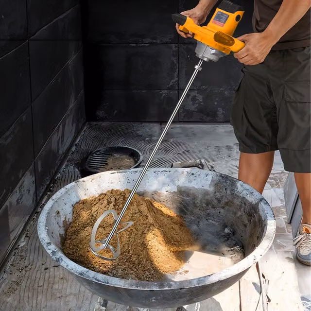 Livingandhome 2100W Portable Electric Paddle Mixer in Yellow