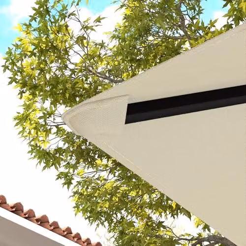 Outsunny Replacement Gazebo Canopy Cover in White with UPF 50+ Protection – 5