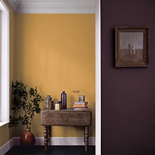 Crown Walls & Ceilings Deep Yellow Matt Paint Tester Sample 40ml – 3
