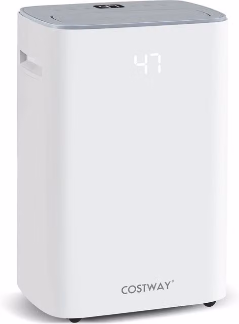 Costway 24 L Energy Efficient Dehumidifier, White