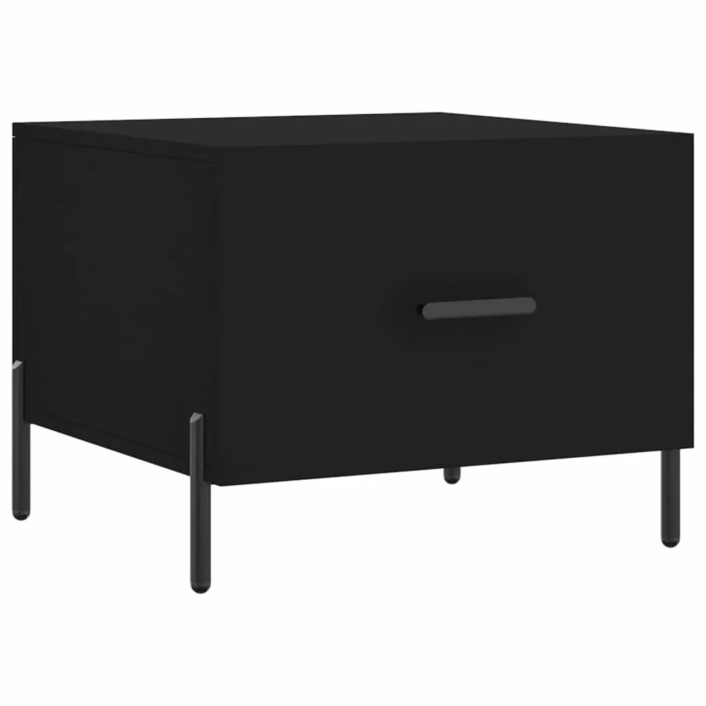 Berkfield Home Modern Square Coffee Table in Black, W/D/H: 50 x 50 x 40 cm – 2