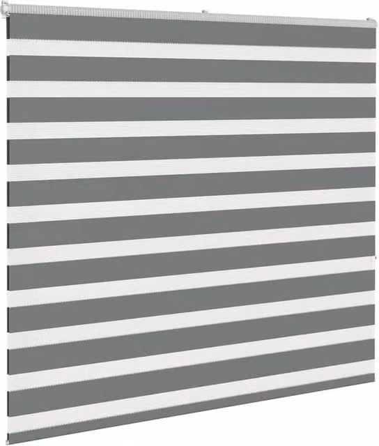 Berkfield Home Elegant Zebra Blind in Dark Grey, W: 160 cm, H: 150 cm – 1