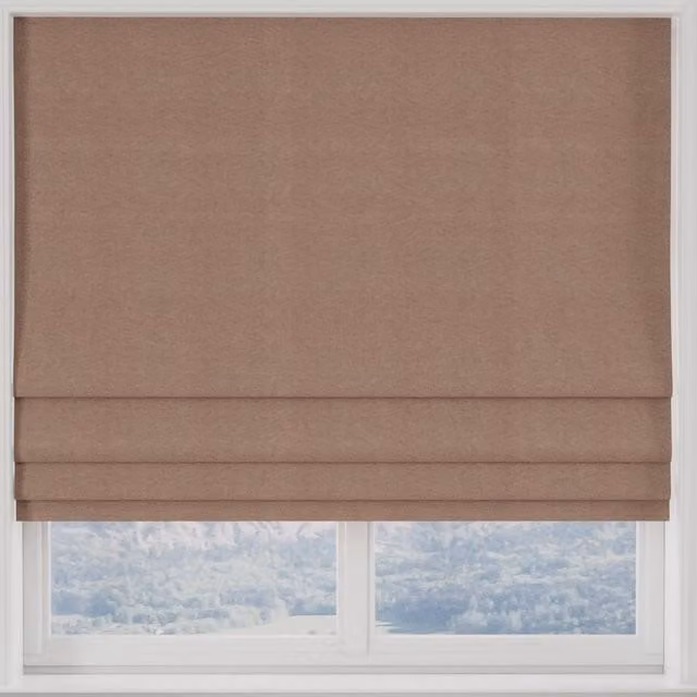 Terrys Modena Recycled Made to Measure Blackout Roman Blind in Cranberry Red