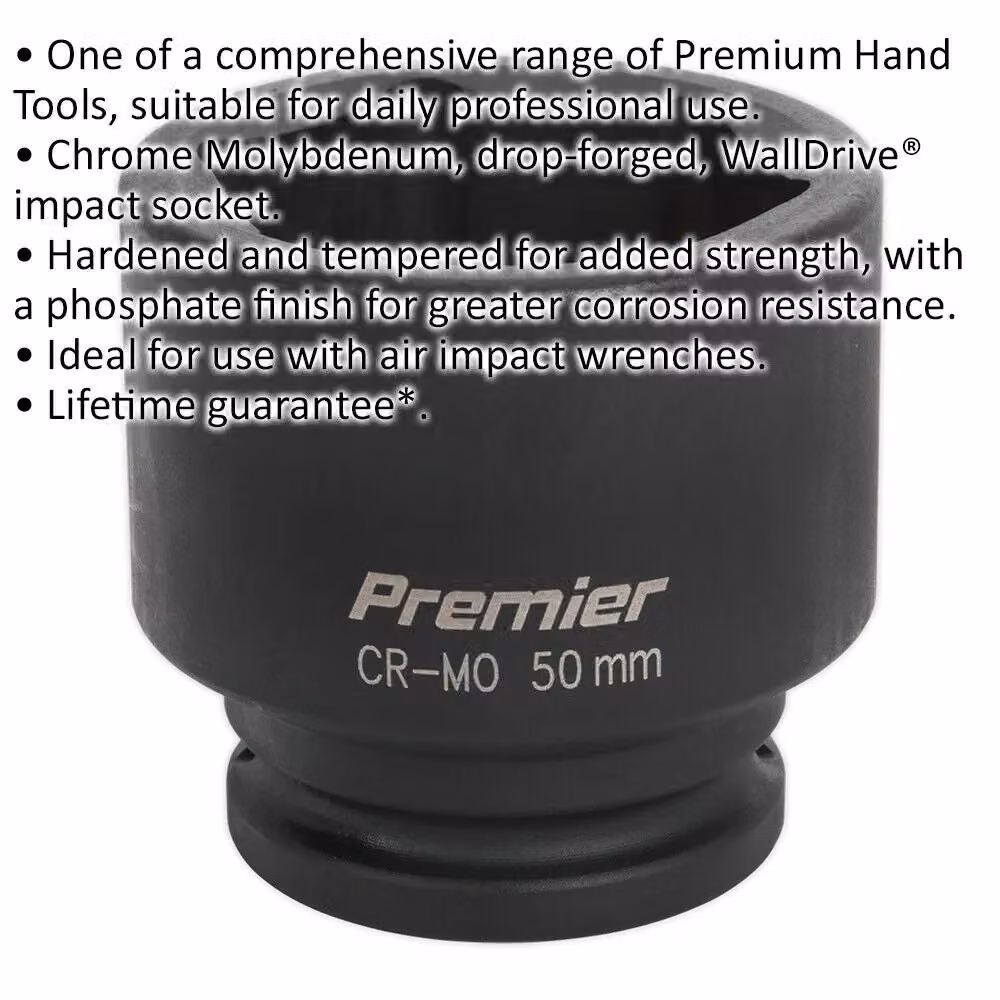 Loops 50mm Forged Chromoly Impact Socket with 3/4 Inch Square Drive – 2