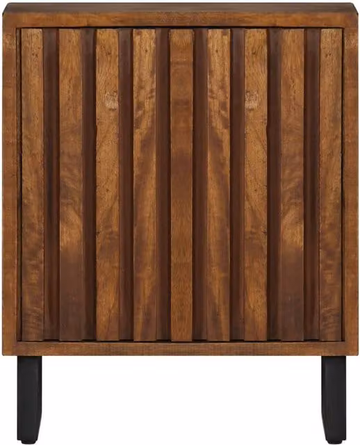 Berkfield Home Bedside Cabinet in Brown Solid Mango Wood, W/D/H: 40 x 30 x 50 cm – 1