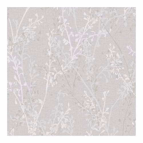 Graham & Brown Boutique Breeze Sprig Floral Pearl Wallpaper in Beige