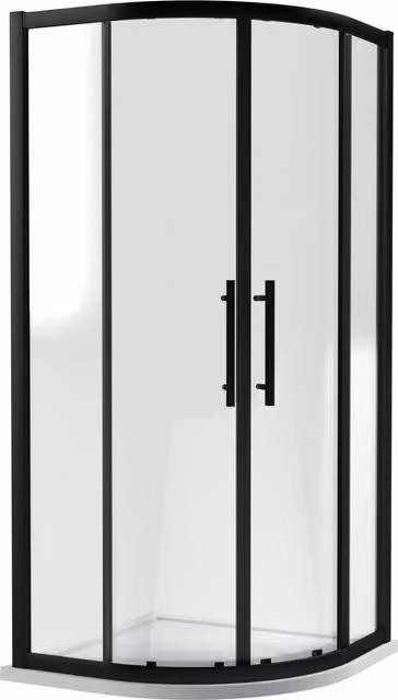 Balterley Sonic 1000mm Quadrant Corner Shower Enclosure with 8mm Glass and Easyfit, Black – 1